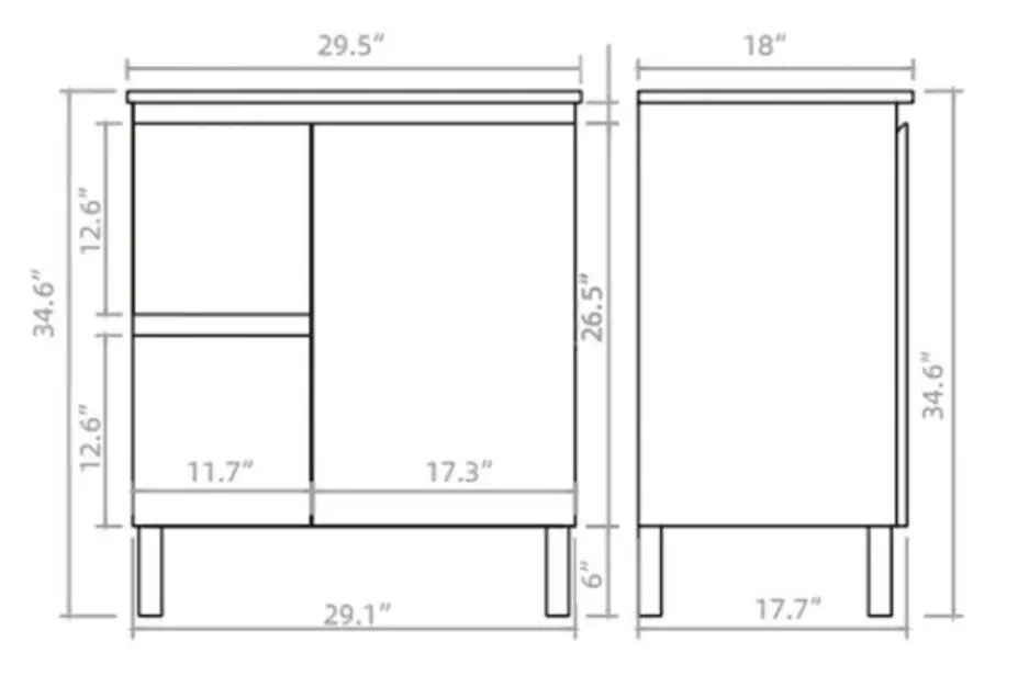 Vanity PVC PF 30 Left LG details.webp
