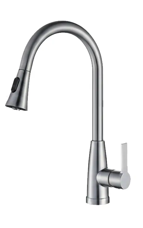 Extendable kitchen sink faucet