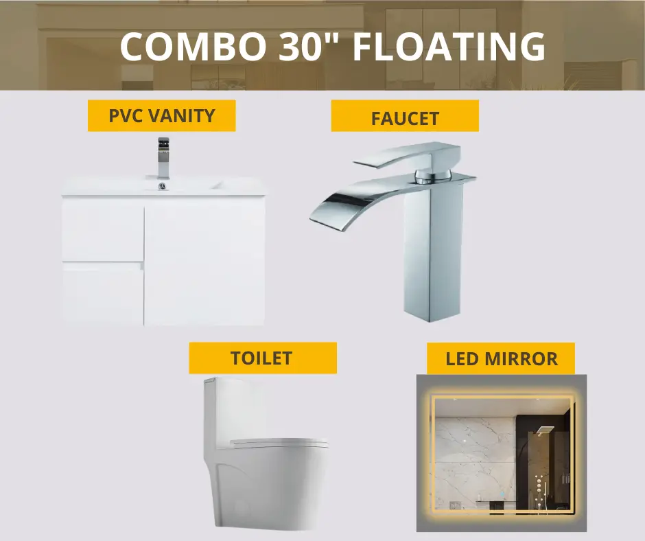 Combo 30 pulgadas flotante