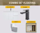 Combo 36 inches floating
