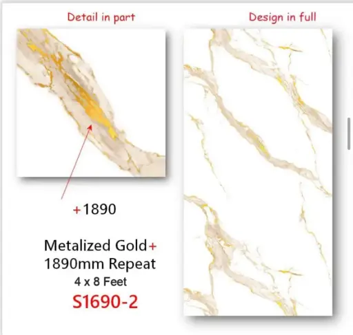 Panel PVC imitación mármol  S1690-2